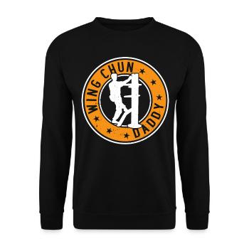 Wing Chun Daddy Wing Chun Fighter - Unisex Sweatshirt - black - Front - Alina (178cm) & Michal (187cm)