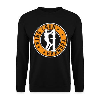 Wing Chun Grand-père Combattant de Wing Chun - Sweat-shirt Unisexe - noir - Devant - Alina (178cm) & Michal (187cm)