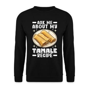 Tamale Cuisine mexicaine Tamale Lover - Sweat-shirt Unisexe - noir - Devant - Alina (178cm) & Michal (187cm)