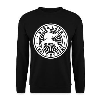Wing Chun c’est mon jeu - Wing Chun Lover - Sweat-shirt Unisexe - noir - Devant - Alina (178cm) & Michal (187cm)