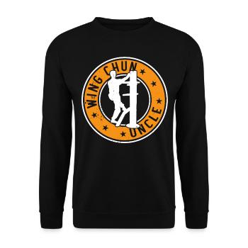 Wing Chun Uncle Wing Chun Fighter - Unisex Sweatshirt - black - Front - Alina (178cm) & Michal (187cm)