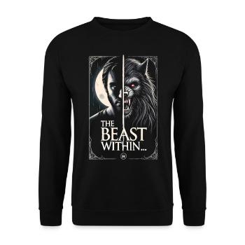 The Beast Within - Verwandlung im Vollmond - Unisex Pullover - Schwarz - Vorne - Alina (178cm) & Michal (187cm)