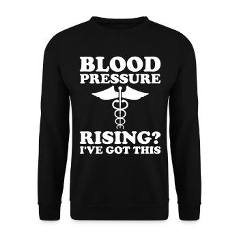 Paramedic Paramedic Ambulance Service - Unisex Sweatshirt - black - Front - Alina (178cm) & Michal (187cm)