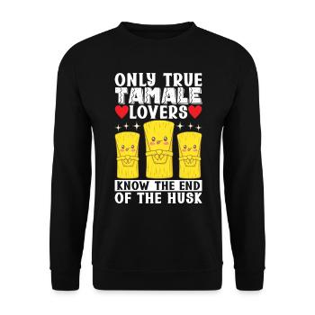 Tamale Cuisine mexicaine Tamale Lover - Sweat-shirt Unisexe - noir - Devant - Alina (178cm) & Michal (187cm)