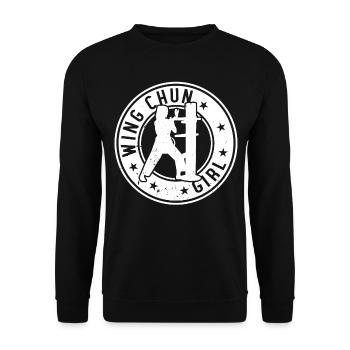 Wing Chun Girl Wing Chun Girl - Unisex Sweatshirt - black - Front - Alina (178cm) & Michal (187cm)