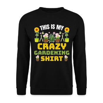 C’est ma chemise de jardinage folle Gardener Landscap - Sweat-shirt Unisexe - noir - Devant - Alina (178cm) & Michal (187cm)