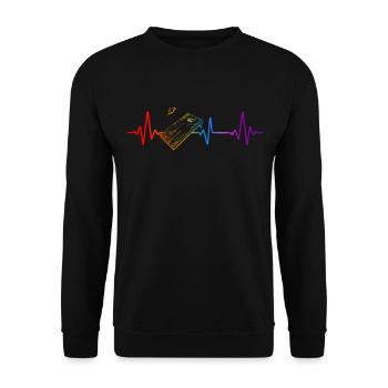Cornhole Team Bean Bag Player - Unisex Sweatshirt - black - Front - Alina (178cm) & Michal (187cm)