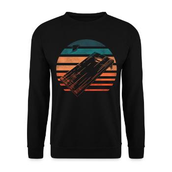 Joueur de sac de haricots de l’équipe Cornhole - Sweat-shirt Unisexe - noir - Devant - Alina (178cm) & Michal (187cm)