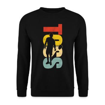 Cornhole Team Bean Bag Player - Unisex Sweatshirt - black - Front - Alina (178cm) & Michal (187cm)