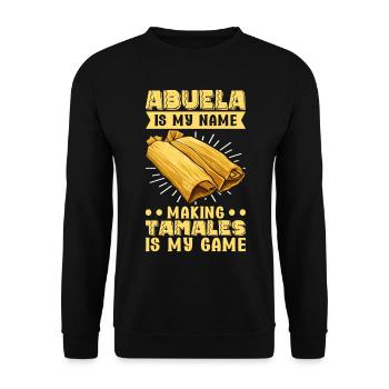 Tamale Mexikanisches Essen Tamale Liebhaber - Unisex Pullover - Schwarz - Vorne - Alina (178cm) & Michal (187cm)