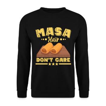 Tamale Cuisine mexicaine Tamale Lover - Sweat-shirt Unisexe - noir - Devant - Alina (178cm) & Michal (187cm)