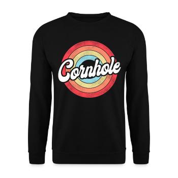 Joueur de sac de haricots de l’équipe Cornhole - Sweat-shirt Unisexe - noir - Devant - Alina (178cm) & Michal (187cm)