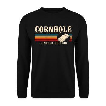Joueur de sac de haricots de l’équipe Cornhole - Sweat-shirt Unisexe - noir - Devant - Alina (178cm) & Michal (187cm)