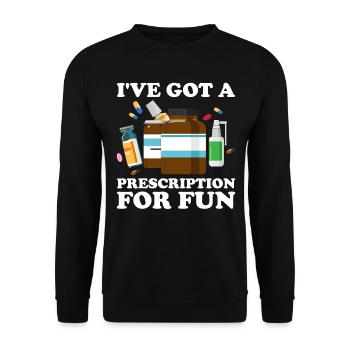 Assistant pharmaceutique Technicien en pharmacie - Sweat-shirt Unisexe - noir - Devant - Alina (178cm) & Michal (187cm)