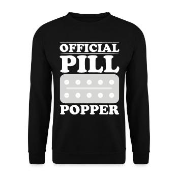 Assistant pharmaceutique Technicien en pharmacie - Sweat-shirt Unisexe - noir - Devant - Alina (178cm) & Michal (187cm)