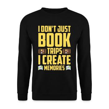 Tourism clerk Travel agency - Unisex Sweatshirt - black - Front - Alina (178cm) & Michal (187cm)