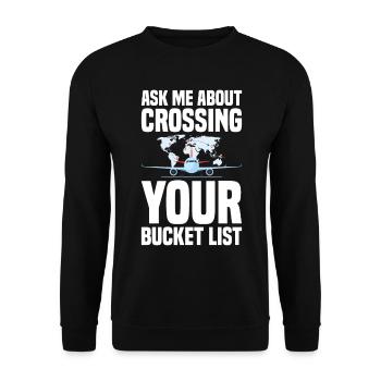 Tourism clerk Travel agency - Unisex Sweatshirt - black - Front - Alina (178cm) & Michal (187cm)