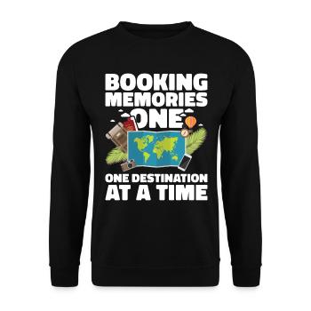 Tourism clerk Travel agency - Unisex Sweatshirt - black - Front - Alina (178cm) & Michal (187cm)