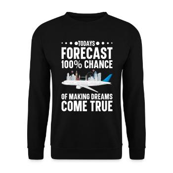Tourism clerk Travel agency - Unisex Sweatshirt - black - Front - Alina (178cm) & Michal (187cm)