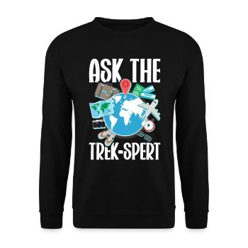 Tourism clerk Travel agency - Unisex Sweatshirt - black - Front - Alina (178cm) & Michal (187cm)