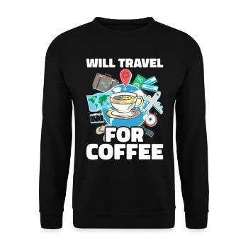 Tourism clerk Travel agency - Unisex Sweatshirt - black - Front - Alina (178cm) & Michal (187cm)