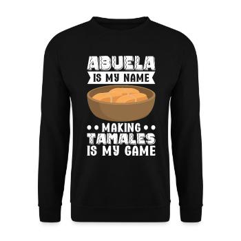 Tamale Cuisine mexicaine Tamale Lover - Sweat-shirt Unisexe - noir - Devant - Alina (178cm) & Michal (187cm)