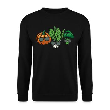 Hobby Gardener Landscaper Gardening Funny vegetabl - Unisex Pullover - Schwarz - Vorne - Alina (178cm) & Michal (187cm)
