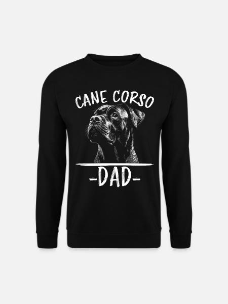 Cane Corso Italiano Papa Dad Cane Corso cadeau - Uniseks sweater - zwart