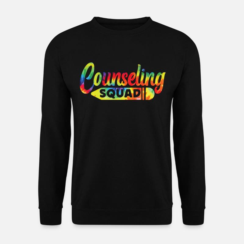 School Counselor Tie Dye - Unisex Sweatshirt - black
