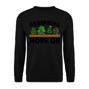 Gardening Mode On - Gardener Gardening - Unisex Pullover - Schwarz - Vorne - Alina (178cm) & Michal (187cm)