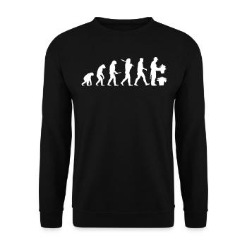 Gardening Landscaping Evolution Gardening - Unisex Sweatshirt - black - Front - Alina (178cm) & Michal (187cm)