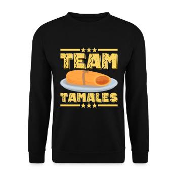Tamale Mexikanisches Essen Tamale Liebhaber - Unisex Pullover - Schwarz - Vorne - Alina (178cm) & Michal (187cm)