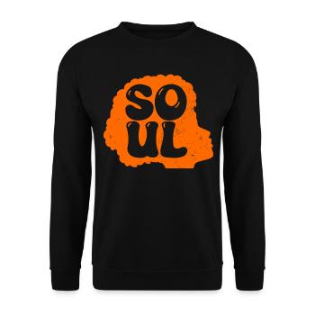 Soul Music Afro - Unisex Sweatshirt - black - Front - Alina (178cm) & Michal (187cm)