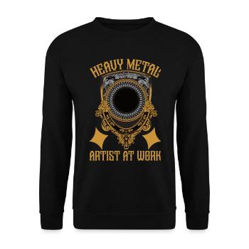 Goldsmith Gold Jewelry Manufacturer Gold Jewelry - Unisex Sweatshirt - black - Front - Alina (178cm) & Michal (187cm)