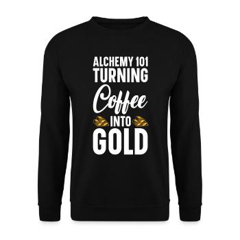 Goldsmith Gold Jewelry Manufacturer Gold Jewelry - Unisex Sweatshirt - black - Front - Alina (178cm) & Michal (187cm)