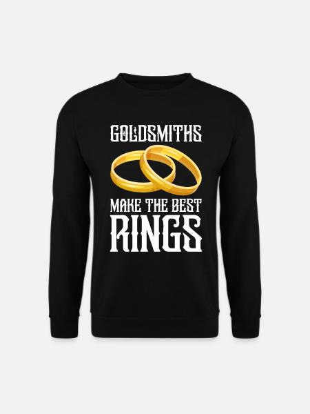 Goldschmied Gold Schmuckhersteller Goldschmuck - Unisex Pullover - Schwarz
