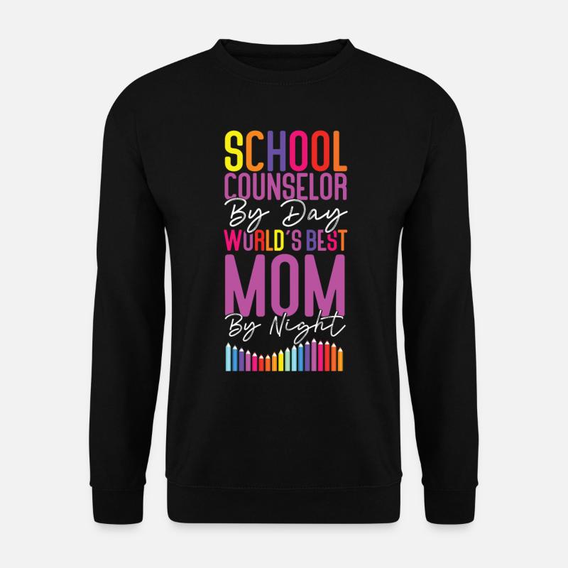 School Counselor Mom School - Unisex Sweatshirt - black