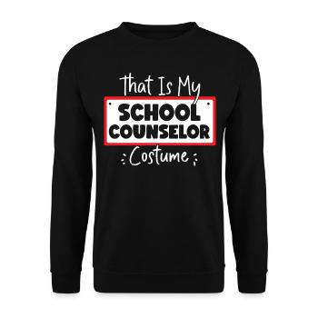 School Counselor Halloween That Is - Unisex Pullover - Schwarz - Vorne - Alina (178cm) & Michal (187cm)