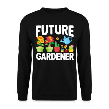 Jardinage Bébé Futur jardinier bébé - Sweat-shirt Unisexe - noir - Devant - Alina (178cm) & Michal (187cm)