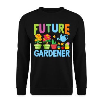 Jardinage Bébé Futur jardinier Bébé jardinier - Sweat-shirt Unisexe - noir - Devant - Alina (178cm) & Michal (187cm)