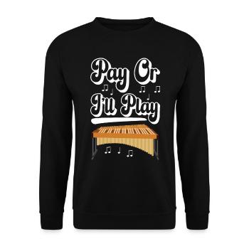 Vibraphon, vibraphoniste - Sweat-shirt Unisexe - noir - Devant - Alina (178cm) & Michal (187cm)