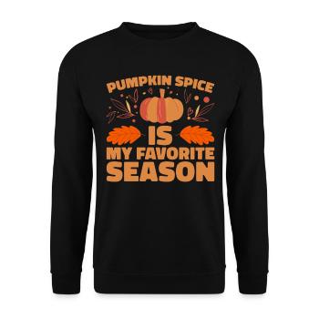 Citrouille Épices Latte Automne Halloween Citrouille Épices Épices - Sweat-shirt Unisexe - noir - Devant - Alina (178cm) & Michal (187cm)
