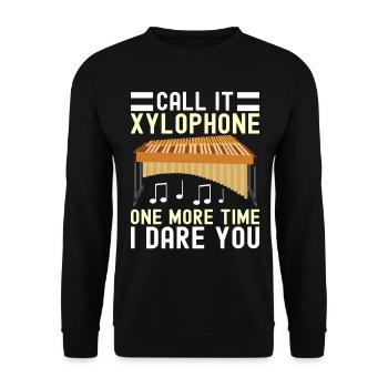 Vibraphon, vibraphoniste - Sweat-shirt Unisexe - noir - Devant - Alina (178cm) & Michal (187cm)