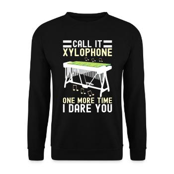 Vibraphon, vibraphoniste - Sweat-shirt Unisexe - noir - Devant - Alina (178cm) & Michal (187cm)