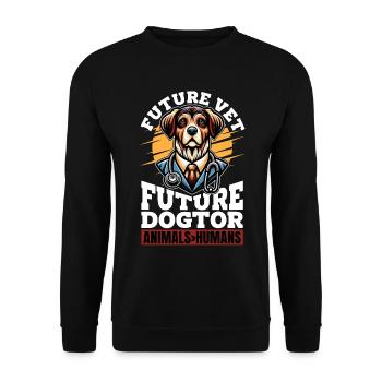Veterinary Medicine Future Vet Future Vet Tech - Unisex Sweatshirt - black - Front - Alina (178cm) & Michal (187cm)