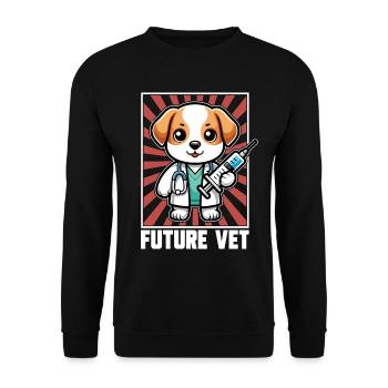 Médecine vétérinaire Future Vet Pratique vétérinaire - Sweat-shirt Unisexe - noir - Devant - Alina (178cm) & Michal (187cm)