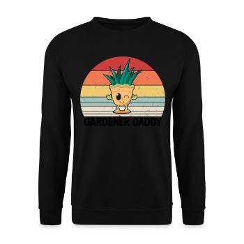 Gardening Daddy Gardener Daddy - Unisex Pullover - Schwarz - Vorne - Alina (178cm) & Michal (187cm)