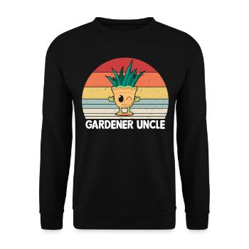 Gardening Uncle Hobby Gardener Uncle - Unisex Pullover - Schwarz - Vorne - Alina (178cm) & Michal (187cm)