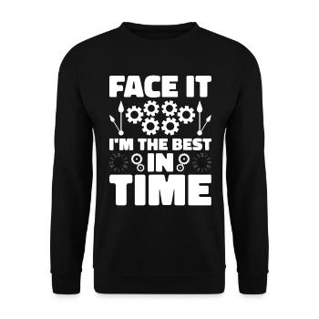 Watchmaker Watchmaking Horologist Horologies - Unisex Sweatshirt - black - Front - Alina (178cm) & Michal (187cm)