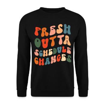 Conseillère scolaire Fresh Outta - Sweat-shirt Unisexe - noir - Devant - Alina (178cm) & Michal (187cm)